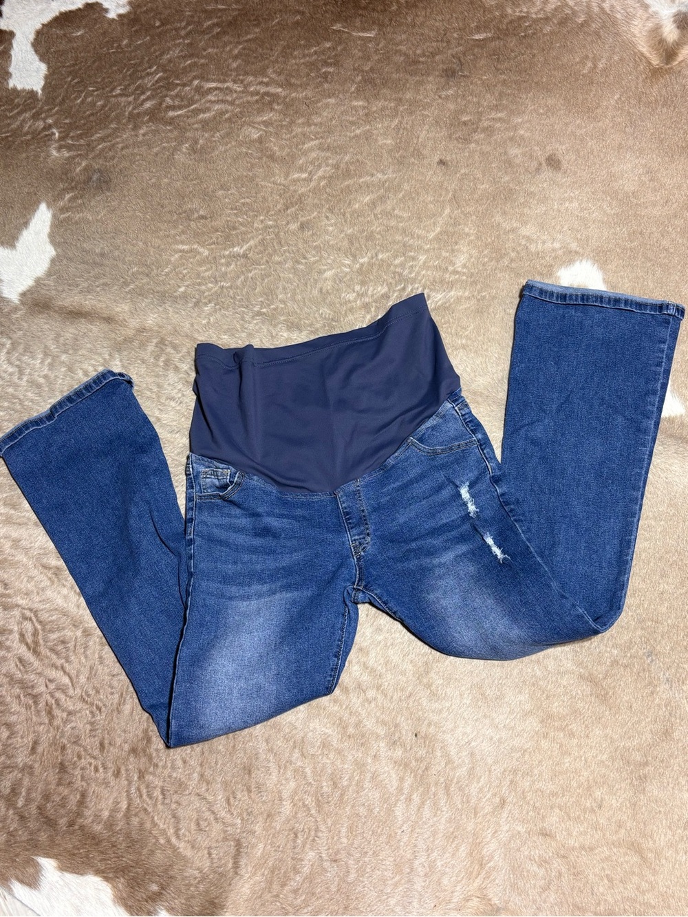 Maternity flare jeans size large